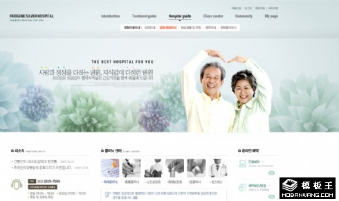 老年健康医院网页模板