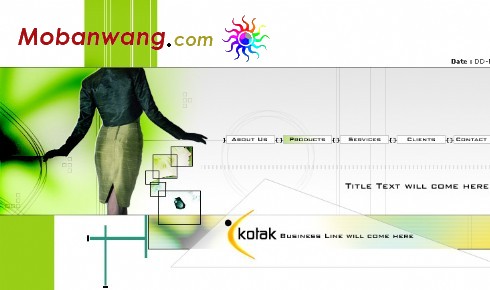 商务企业网页模板