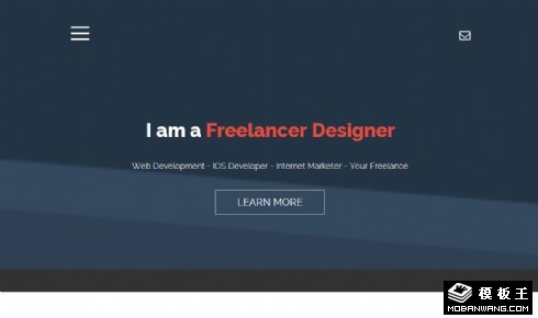 蓝色多屏响应式展示网页模板