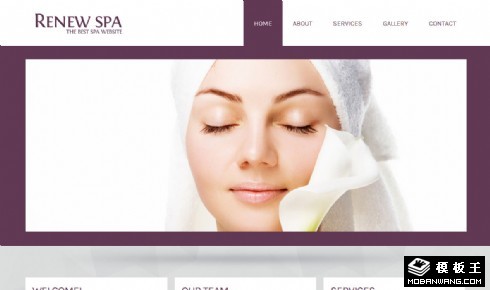 活力焕颜SAP网页模板