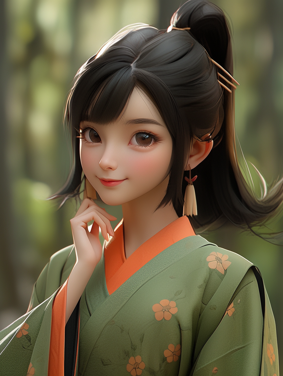 AI生成汉服女孩图片免费下载