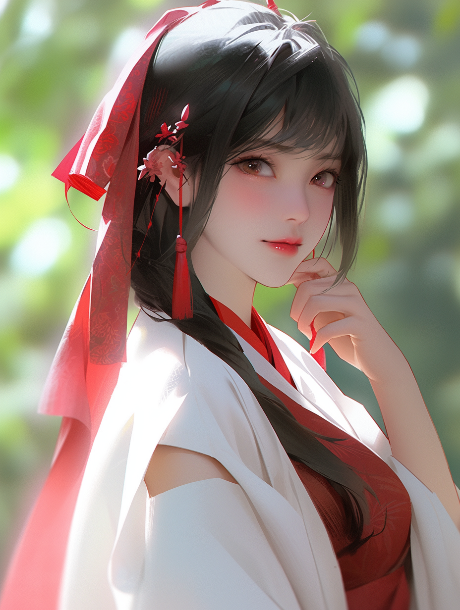 AI绘画古风美人图片